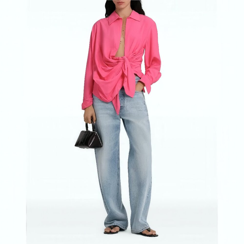 NWOT Jacquemus Bahia knot-detail shirt - Picture 2 of 7